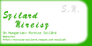 szilard mireisz business card